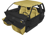 Interior Chevrolet S10 Pickup (1997) 3D Model preview