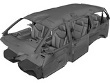 Interior Dodge Caravan (1996) 3D Model preview