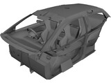 Interior Honda Civic Mugen (2004) 3D Model preview
