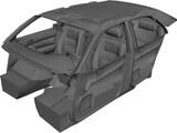 Interior Infiniti Q45 (1994) 3D Model preview