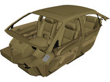 Interior Nissan Maxima (1997) 3D Model preview