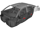 Interior Pontiac Grand Prix (1997) 3D Model preview