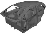 Interior Toyota Yaris S (2008) 3D Model preview