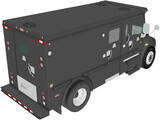 International Durastar Armored Cash Truck (2002) 3D Model