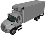 International Durastar Box Truck (2002) 3D Model preview