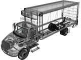 International Durastar Box Truck (2002) 3D Model