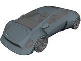 Intruder Concept Sports Car 3D Model preview
