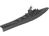 Iowa Battleship 3D Model preview
