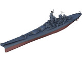 Iowa-class Battleship 3D Model preview