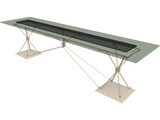 Iron and Wood/Glass Table 3D Model