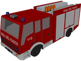 Iveco Firetruck 3D Model preview