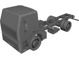 Iveco Light Truck Chassis 3D Model preview