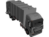 Iveco Stralis 6X2 Gargage Truck 3D Model preview