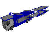 Iveco Stralis Car Carrier 3D Model preview