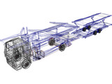Iveco Stralis Car Carrier 3D Model