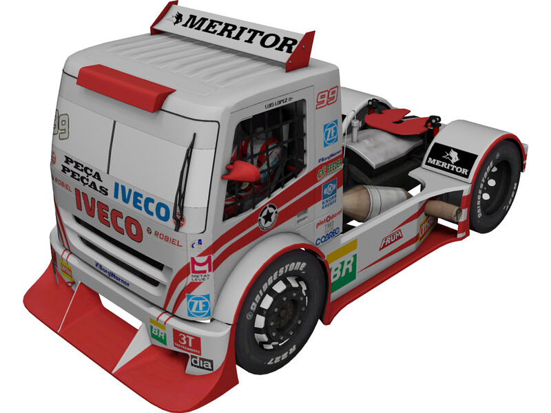 Iveco Stralis Lucar Motorsports 3D Model