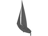 J Boats J22 Sailboat 3D Model