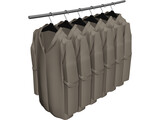 Jackets on Hangers 3D Model preview