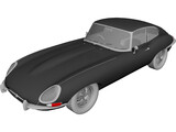 Jaguar E-Type (1963) 3D Model preview