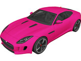 Jaguar F-Type R (2015) 3D Model preview
