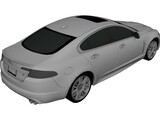 Jaguar XFR (2009) 3D Model preview