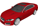 Jaguar XFR (2012) 3D Model preview