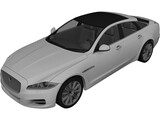 Jaguar XJ (2010) 3D Model preview