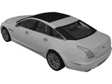 Jaguar XJ (2010) 3D Model