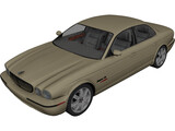 Jaguar XJR (2004) 3D Model preview