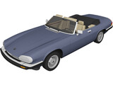 Jaguar XJS Convertible (1975) 3D Model preview