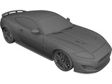 Jaguar XK 3D Model preview
