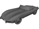 Jaguar XKE Roadster 3D Model preview