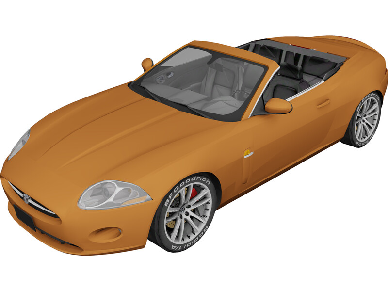 Jaguar XKR Convertible (2007) 3D Model