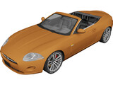 Jaguar XKR Convertible (2007) 3D Model preview
