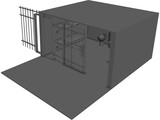 Jail Cell 3D Model preview