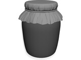 Jam Jar 3D Model preview