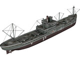 Japanese Merchant Ship 3D Model preview