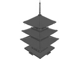 Japanese Tower 3D Model preview
