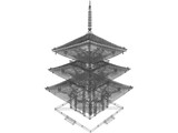 Japanese Tower 3D Model