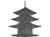 Japanese Tower 3D Model