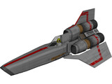 Jedi Starfighter Concept 3D Model preview