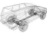 Jeep Cherokee (1986) 3D Model