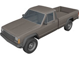 Jeep Cherokee Pickup 3D Model preview