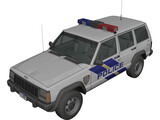 Jeep Cherokee Police 3D Model preview