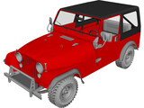 Jeep CJ7 3D Model preview