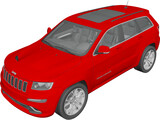 Jeep Grand Cherokee SRT8 (2012) 3D Model preview