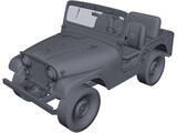 Jeep Willys CJ5 (1954) 3D Model preview