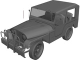 Jeep Willys CJ5 3D Model preview