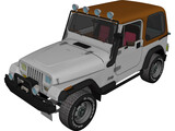 Jeep Wranger 3D Model preview