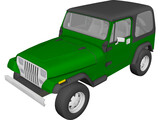 Jeep Wrangler (1989) 3D Model preview